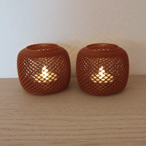 Flettet Fyrfadsstage, 2 stk